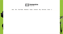 Desktop Screenshot of immersivetheatre.com